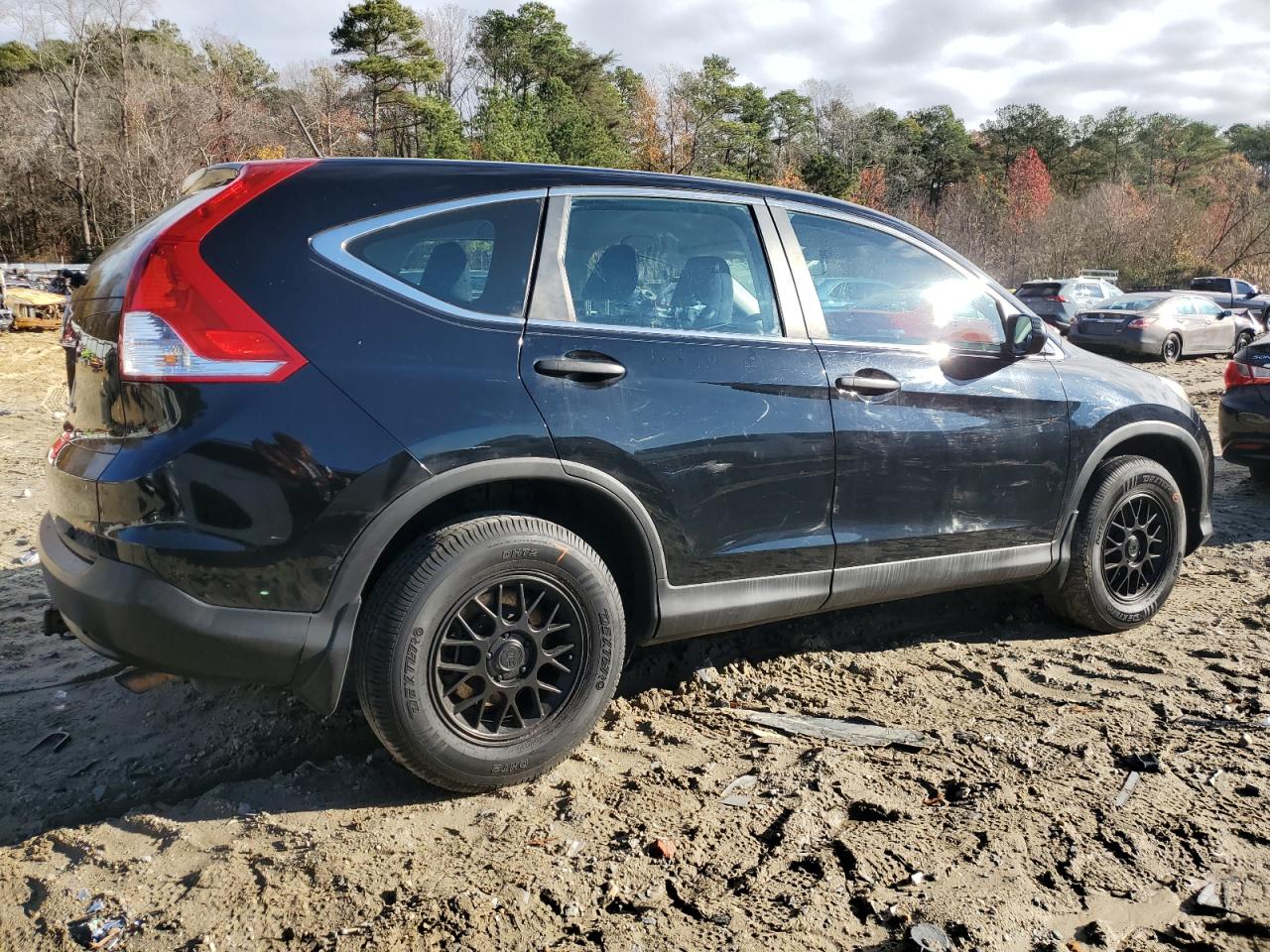 2014 Honda CR-V VIN 2HKRM3H32EH523560 Copart auction photo, front end / side damage thumbnail 3