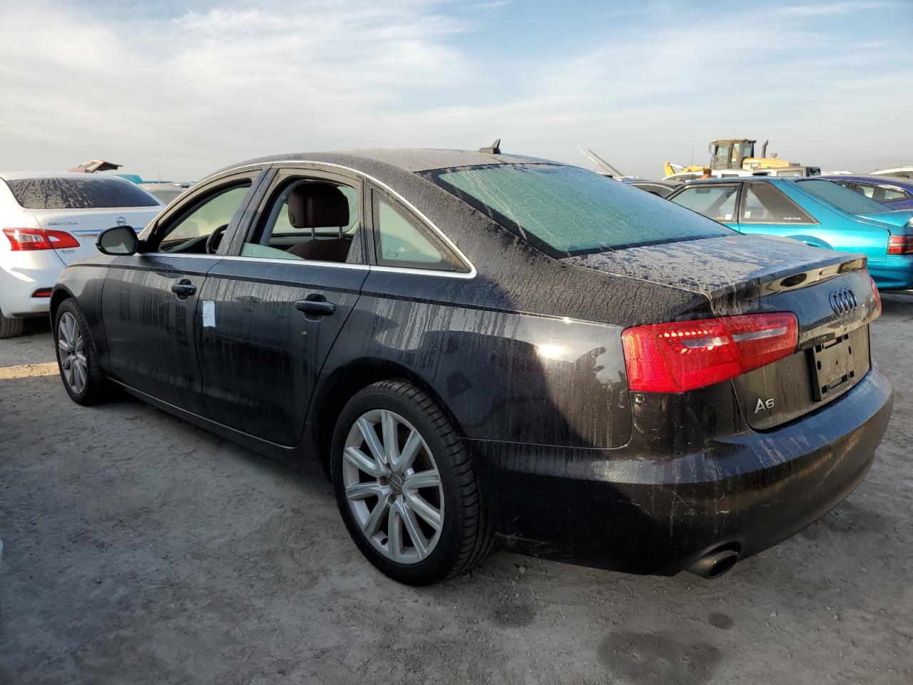 2014 Audi A6 VIN WAUGFAFC6EN048534 Copart auction photo, water/flood damage thumbnail 2