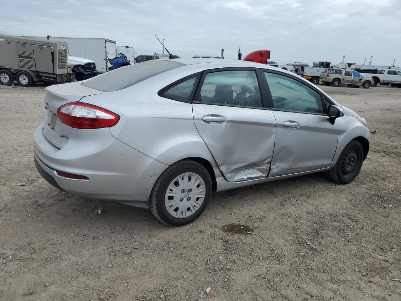 2018 Ford Fiesta VIN 3FADP4AJ7JM118580 Copart auction photo, side / front end damage thumbnail 3
