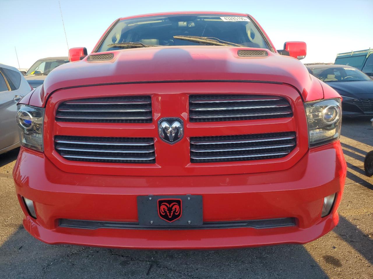 2014 RAM 1500 VIN 1C6RR6HT0ES441953 Copart auction photo, rear end damage thumbnail 5