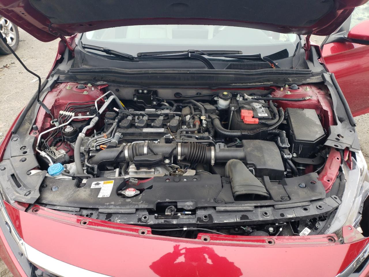 2019 Honda Accord VIN 1HGCV1F10KA083190 Copart auction photo, front end / side damage thumbnail 11