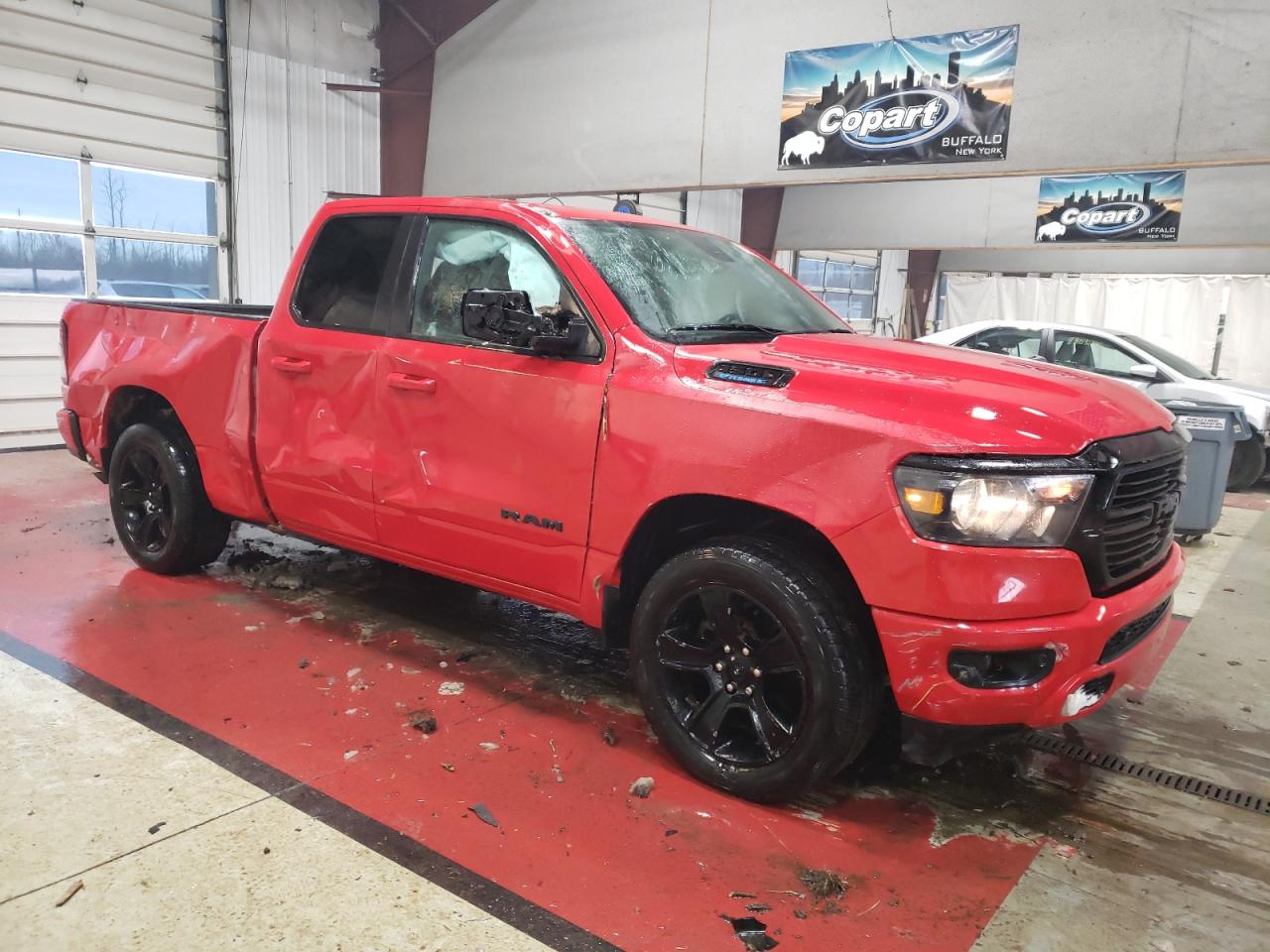 2021 RAM 1500 VIN 1C6RRFBG7MN781741 Copart auction photo, side damage thumbnail 4