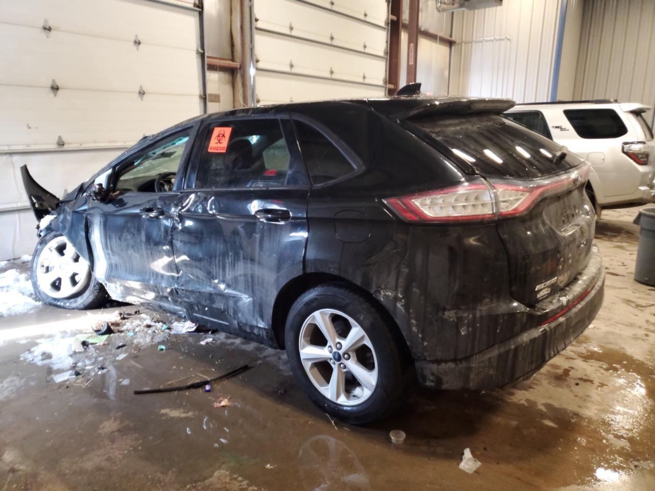 2015 Ford Edge VIN 2FMTK3G92FBC30462 Copart auction photo, all over damage thumbnail 2