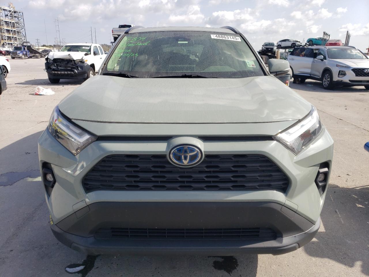 2022 Toyota RAV 4 VIN JTMB6RFV3ND061888 Copart auction photo, side damage thumbnail 5