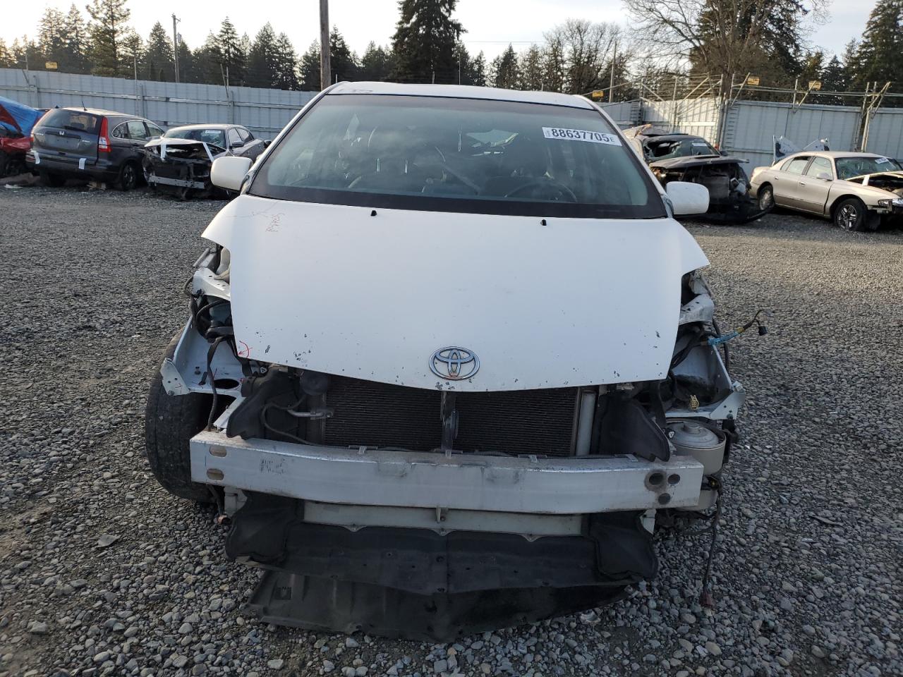 2008 Toyota Prius VIN JTDKB20UX83393386 Copart auction photo, front end damage thumbnail 5