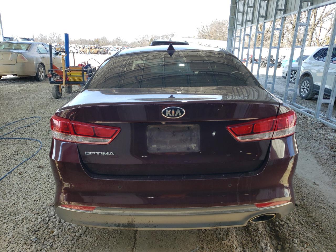 2018 KIA Optima VIN 5XXGT4L37JG254467 Copart auction photo, front end / undercarriage damage thumbnail 6