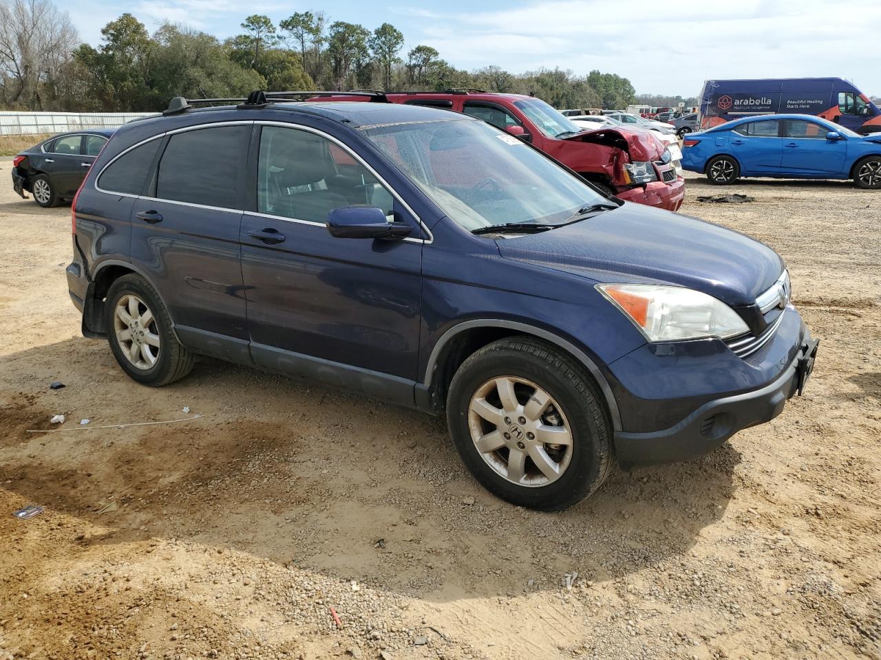 2009 Honda CR-V VIN JHLRE48749C014242 Copart auction photo, rear end / minor dent/scratches damage thumbnail 4