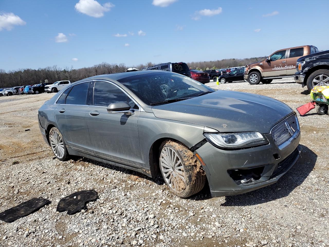 2017 Lincoln MKZ VIN 3LN6L5F91HR639287 Copart auction photo, side damage thumbnail 4