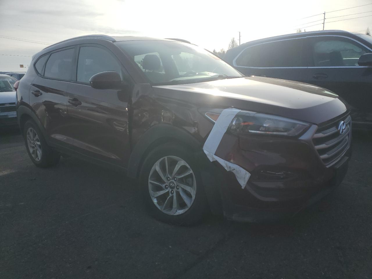 2018 Hyundai Tucson VIN KM8J3CA49JU665466 Copart auction photo, front end / mechanical damage thumbnail 4