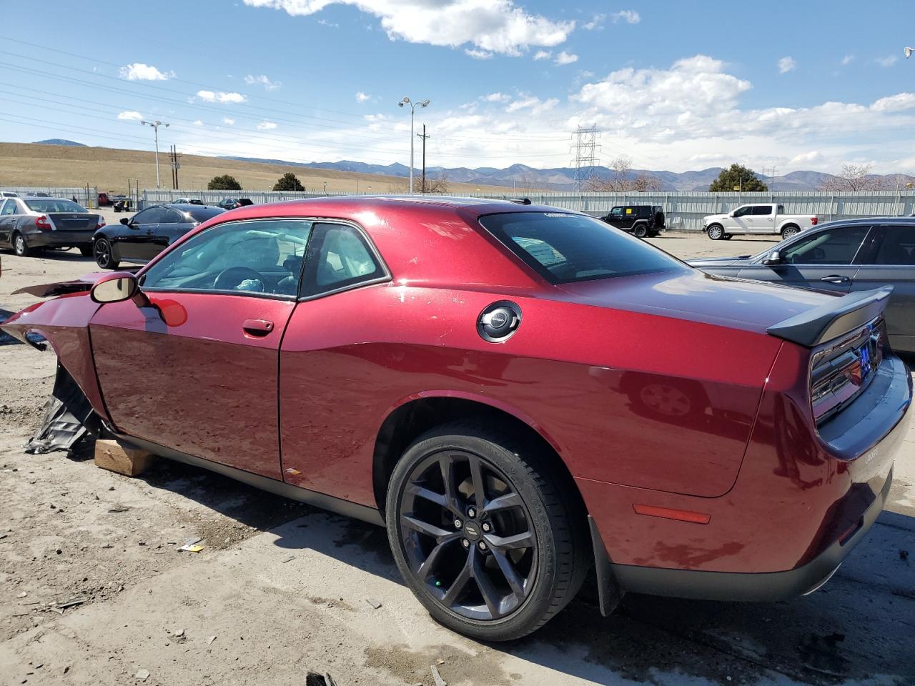 2021 Dodge Challenger VIN 2C3CDZAG7MH510059 Copart auction photo, front end / hail damage thumbnail 2