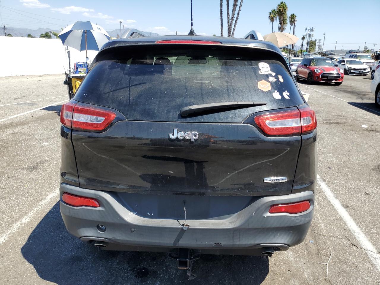 2014 Jeep Grand Cherokee VIN 1C4PJLCS6EW116687 Copart auction photo, front end / side damage thumbnail 6