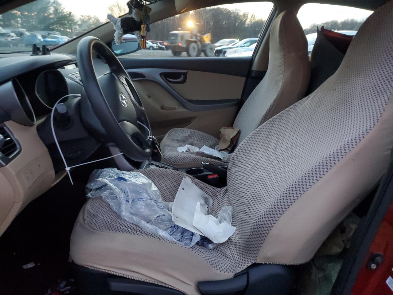 2013 Hyundai Elantra VIN KMHDH4AE4DU561016 Copart auction photo, rear end / front end damage thumbnail 7