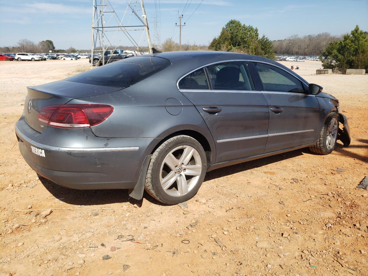 2013 Volkswagen Passat CC VIN WVWBN7AN6DE510424 Copart auction photo, front end / rear end damage thumbnail 3