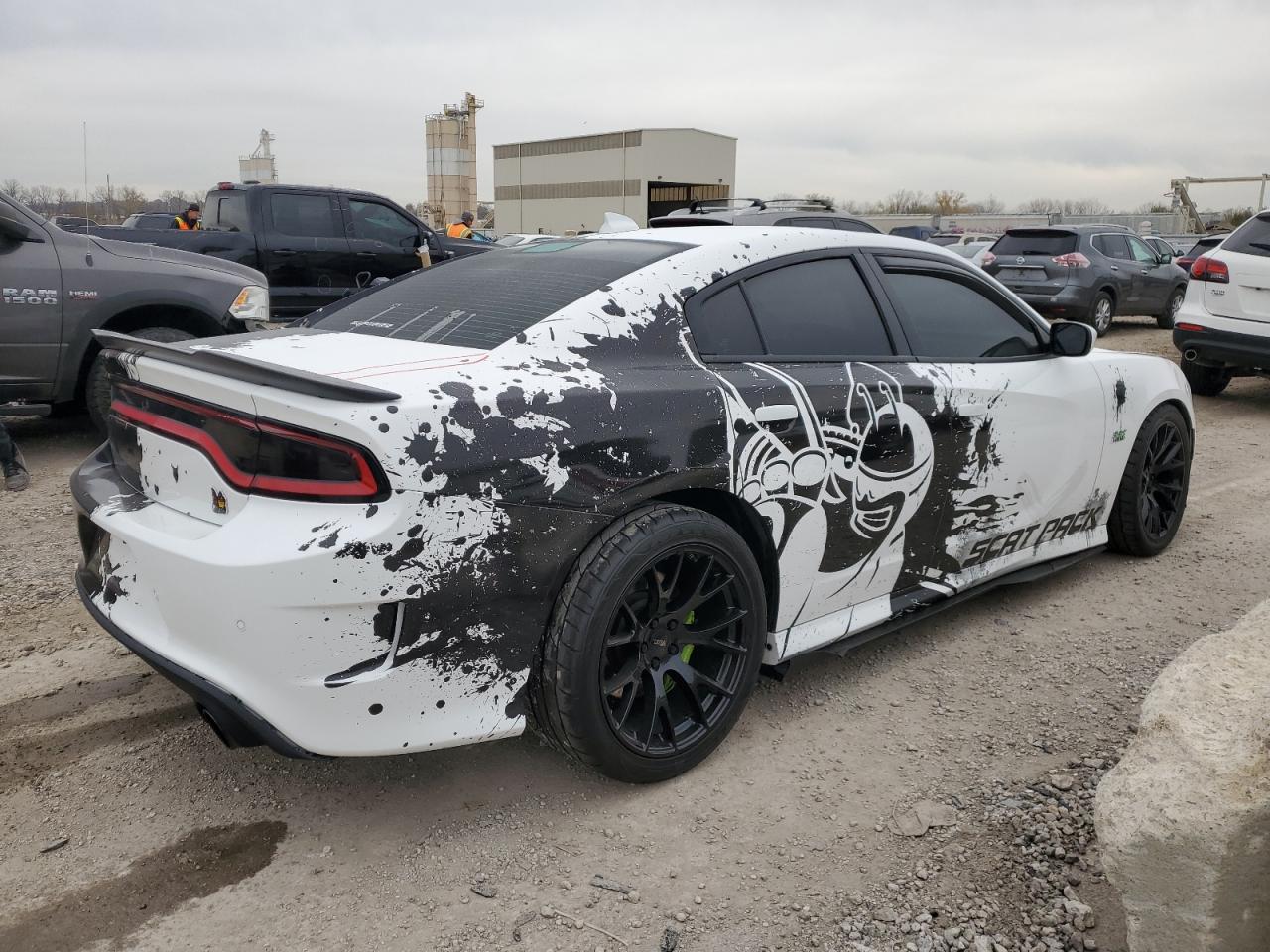 2019 Dodge Charger VIN 2C3CDXGJ8KH696652 Copart auction photo, side damage thumbnail 3