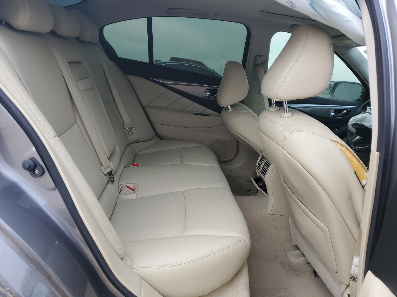 2015 Infiniti Q50 VIN JN1BV7AP9FM347569 Copart auction photo, front end / side damage thumbnail 10