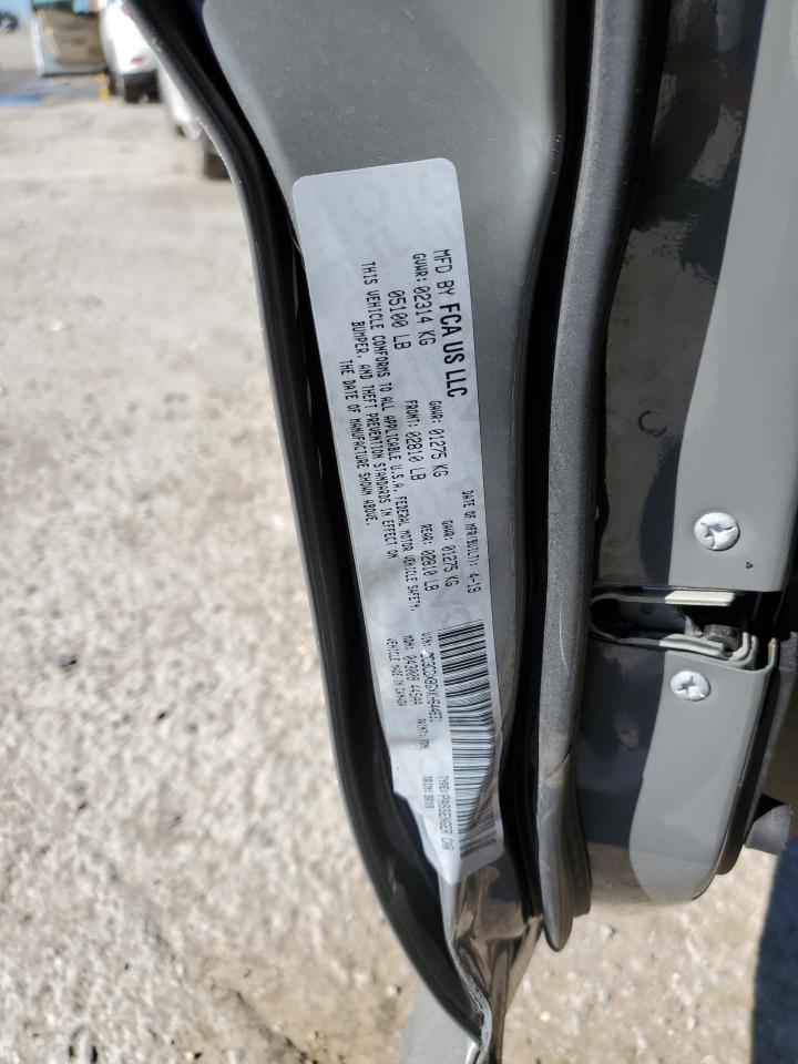 2019 Dodge Charger VIN 2C3CDXBGXKH644631 Copart auction photo, side damage thumbnail 14