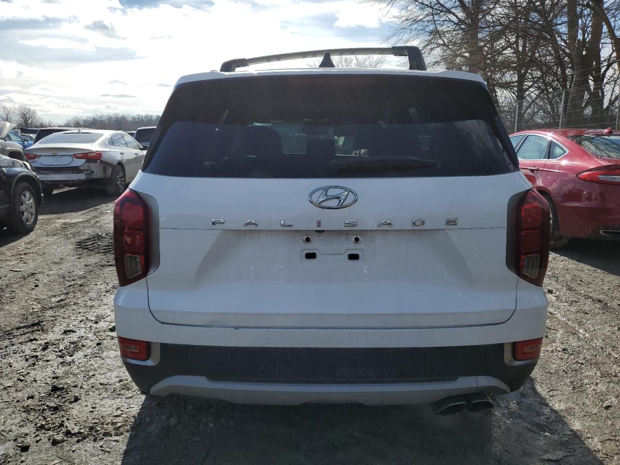 2021 Hyundai Palisade VIN KM8R44HE2MU265435 Copart auction photo, front end / side damage thumbnail 6