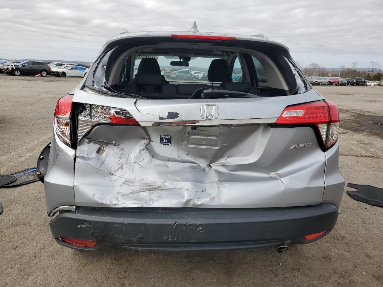 2022 Honda HR-V VIN 3CZRU6H59NM729952 Copart auction photo, rear end / front end damage thumbnail 6