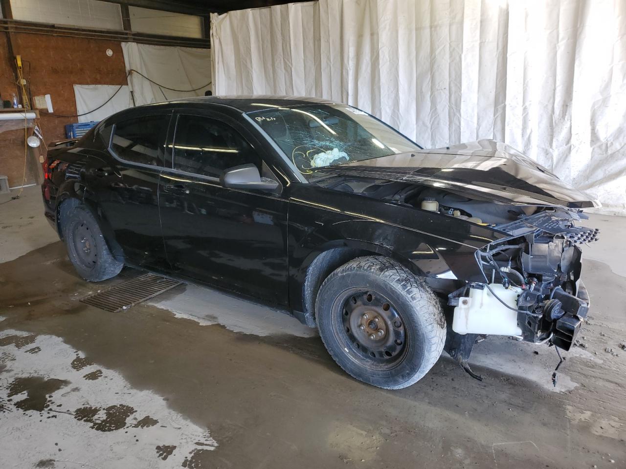 2013 Dodge Avenger VIN 1C3CDZAG2DN504855 Copart auction photo, front end / side damage thumbnail 4