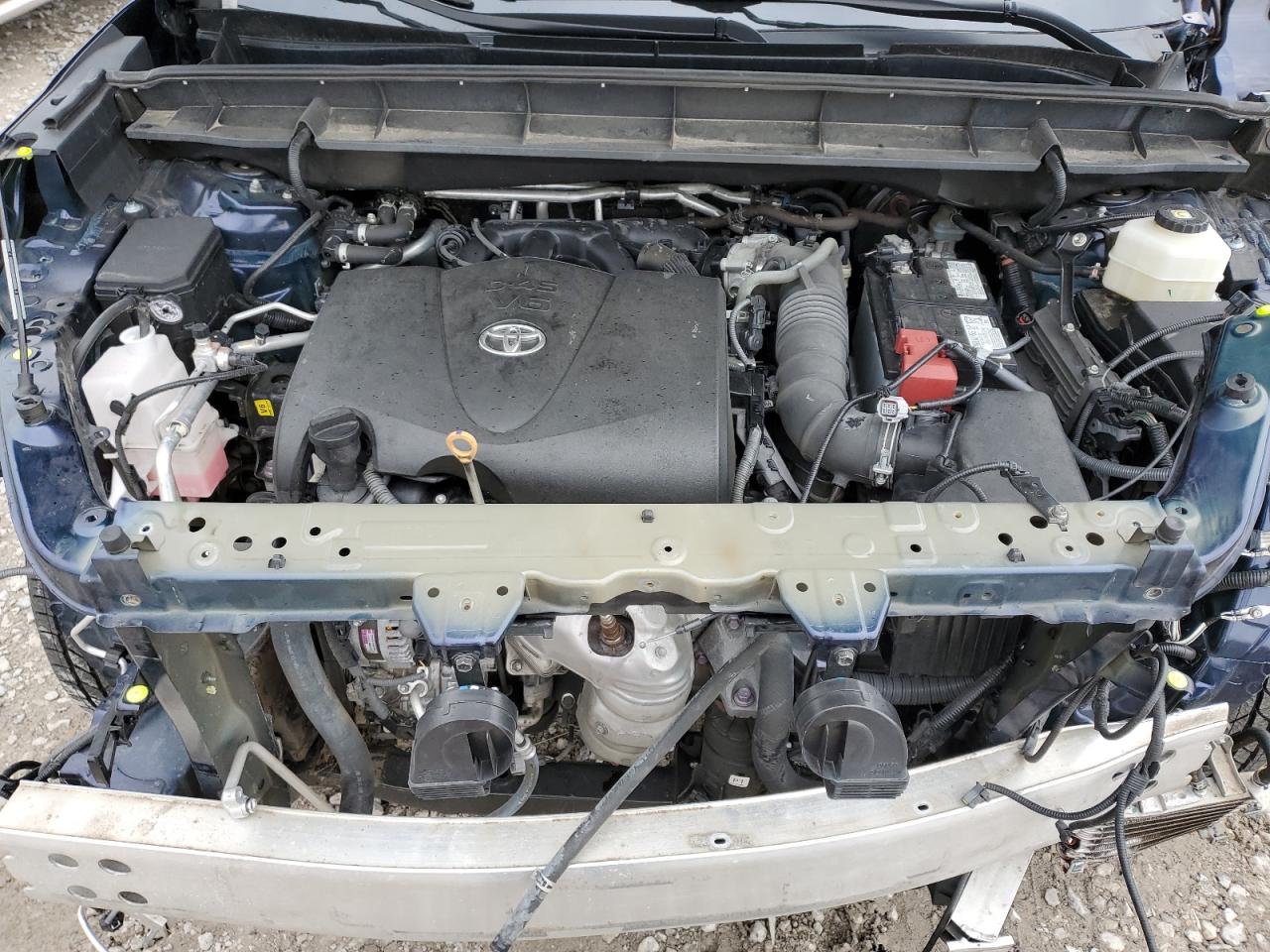 2021 Toyota Highlander VIN 5TDHZRAHXMS523935 Copart auction photo, front end / mechanical damage thumbnail 12