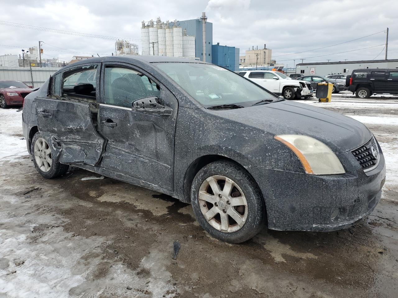 2008 Nissan Sentra VIN 3N1AB61E48L674150 Copart auction photo, side damage thumbnail 4