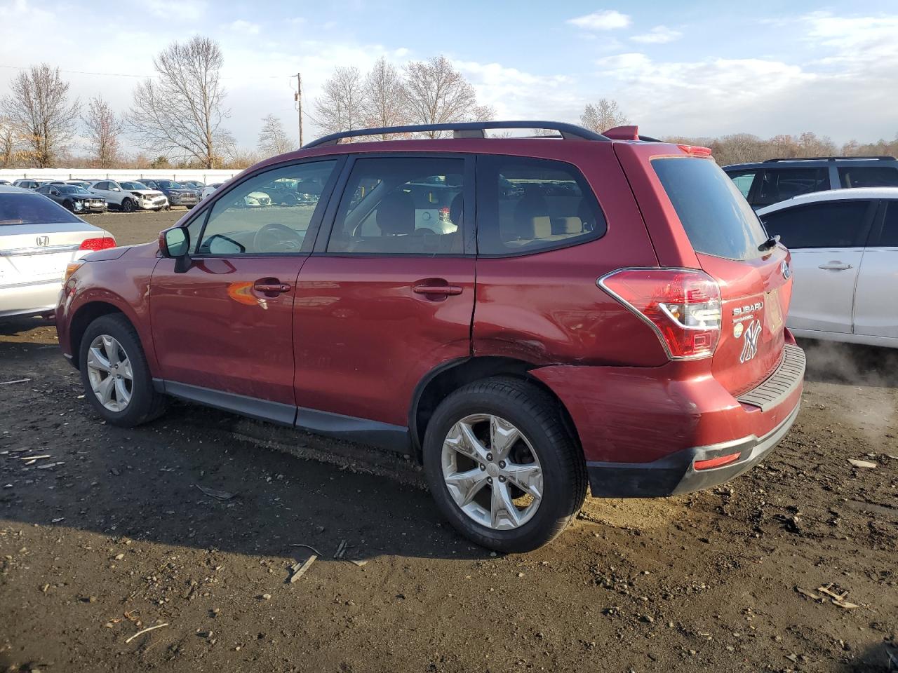 2016 Subaru Forester VIN JF2SJADC4GH450960 Copart auction photo, side damage thumbnail 2
