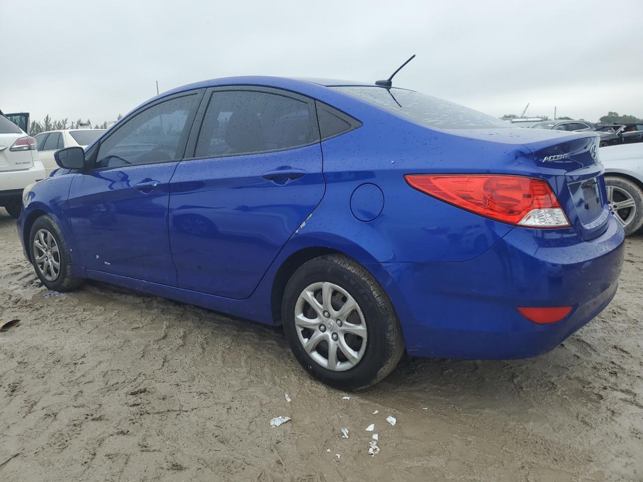 2014 Hyundai Accent VIN KMHCT4AE1EU587102 Copart auction photo, minor dent/scratches damage thumbnail 2