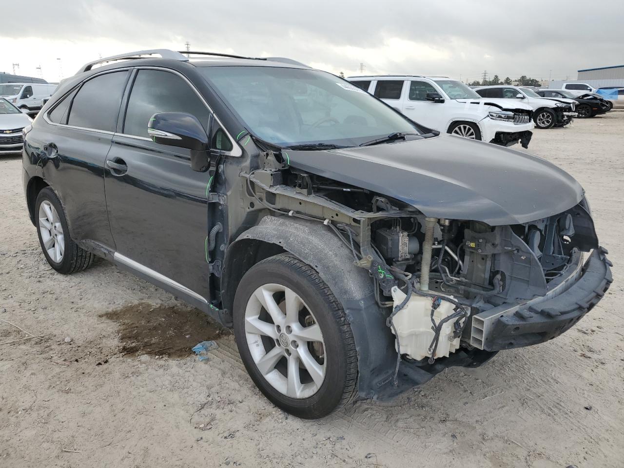 2010 Lexus RX VIN 2T2ZK1BAXAC004346 Copart auction photo, front end / side damage thumbnail 4