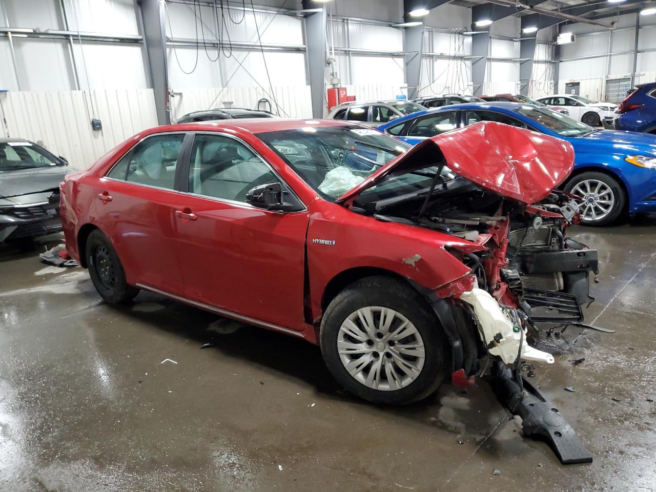 2012 Toyota Camry VIN 4T1BD1FK3CU049018 Copart auction photo, front end / side damage thumbnail 4