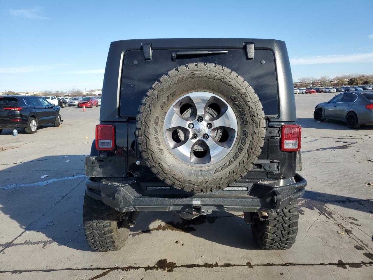 2017 Jeep Wrangler VIN 1C4BJWEG9HL657646 Copart auction photo, front end / rear end damage thumbnail 6