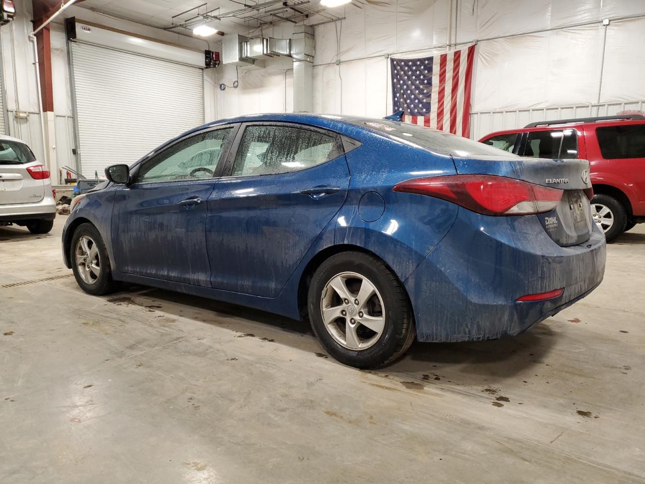 2014 Hyundai Elantra VIN KMHDH4AE5EU195696 Copart auction photo, front end damage thumbnail 2