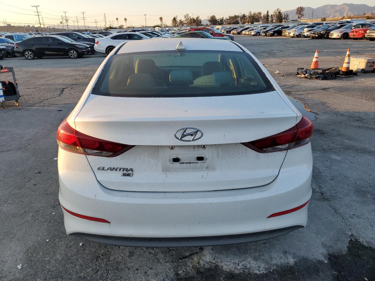 2017 Hyundai Elantra VIN 5NPD74LF6HH095148 Copart auction photo, front end / side damage thumbnail 6