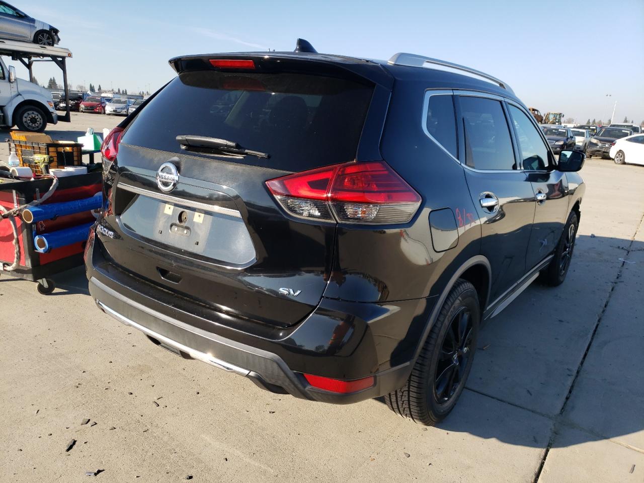 2017 Nissan Rogue VIN KNMAT2MT4HP590394 Copart auction photo, all over damage thumbnail 3