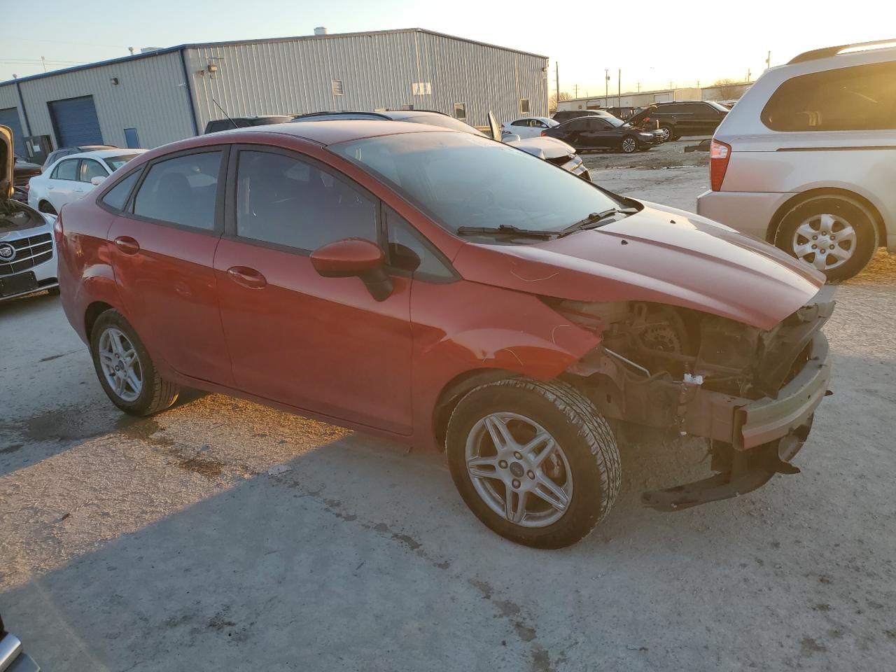2019 Ford Fiesta VIN 3FADP4BJ2KM135321 Copart auction photo, front end damage thumbnail 4