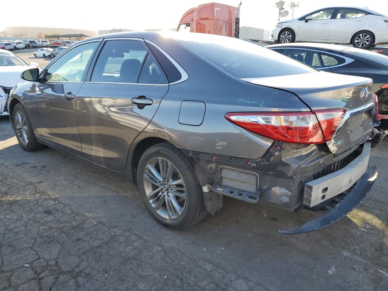 2017 Toyota Camry VIN 4T1BF1FK4HU278227 Copart auction photo, rear end / undercarriage damage thumbnail 2