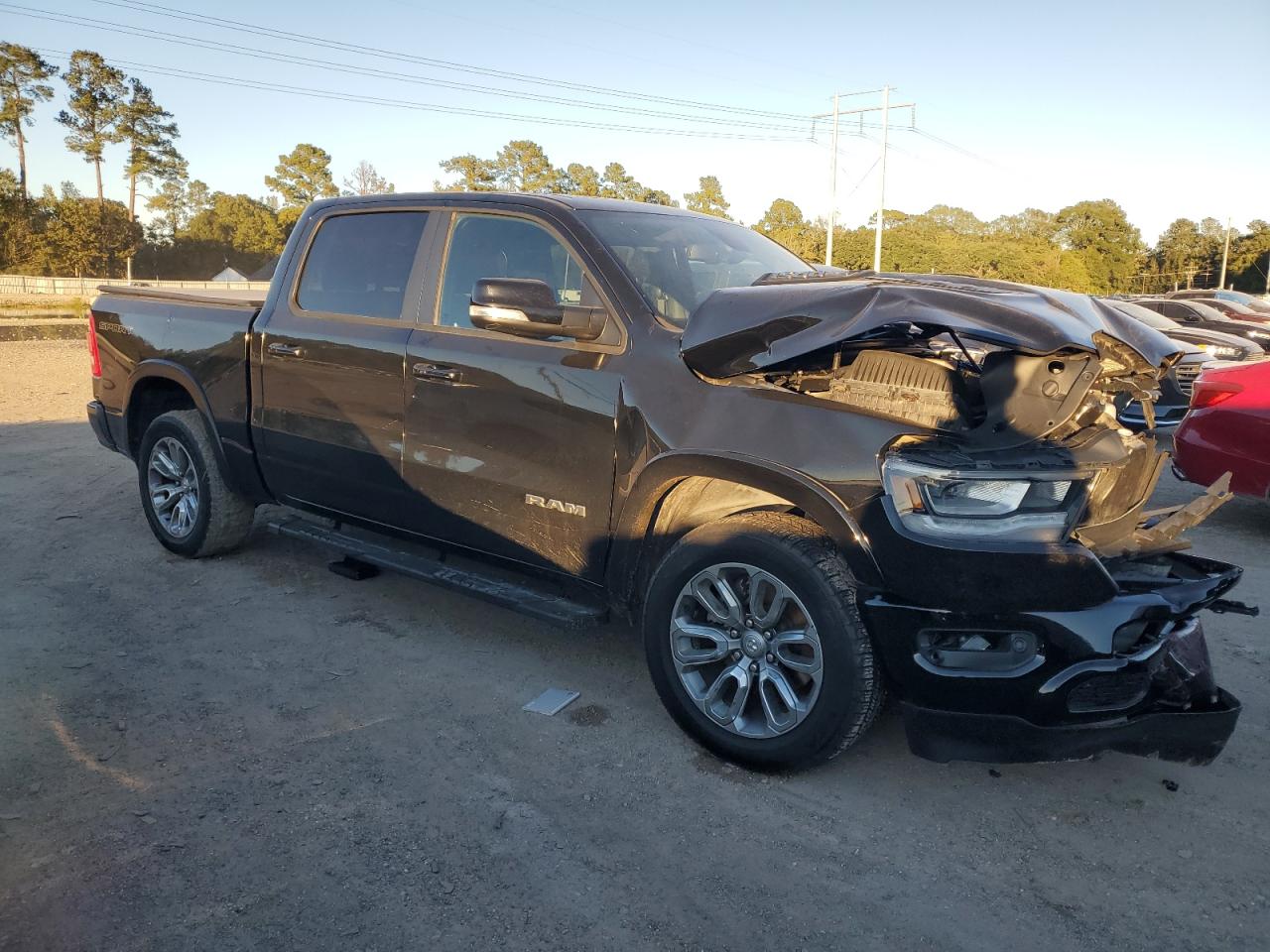 2020 RAM 1500 VIN 1C6RREJT9LN152814 Copart auction photo, front end / side damage thumbnail 4