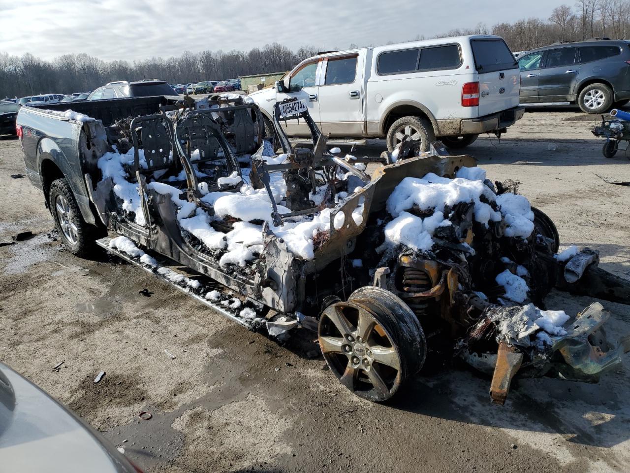 2018 Ford F-150 VIN 1FTEW1EG8JFC12675 Copart auction photo, burn damage thumbnail 4