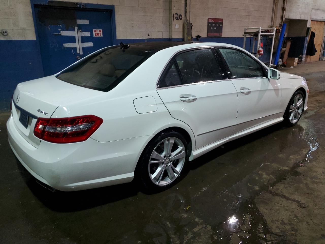 2013 Mercedes-Benz E-klasse VIN WDDHF8JB3DA736663 Copart auction photo, side / front end damage thumbnail 3