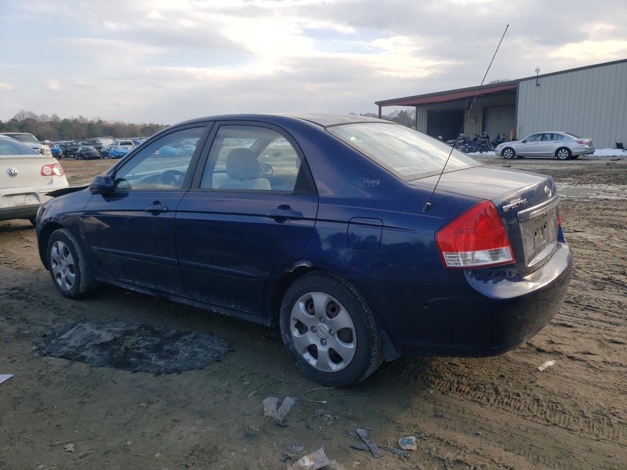 2007 KIA Spectra VIN KNAFE121975474692 Copart auction photo, front end damage thumbnail 2