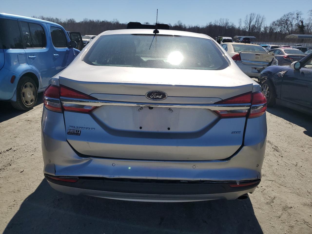2017 Ford Fusion VIN 3FA6P0H74HR103320 Copart auction photo, rear end damage thumbnail 6