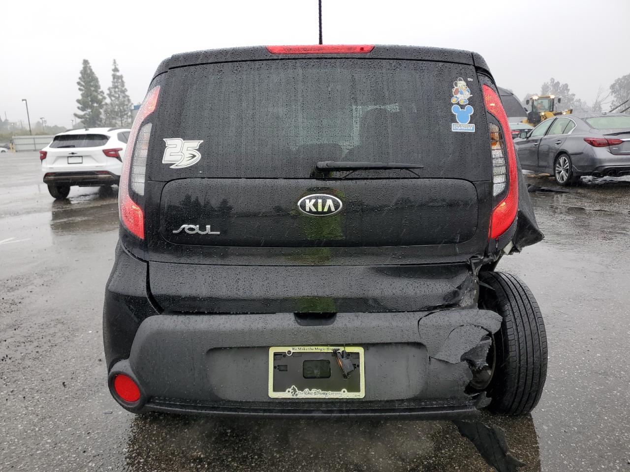 2016 KIA Soul VIN KNDJN2A27G7392638 Copart auction photo, front end / rear end damage thumbnail 6