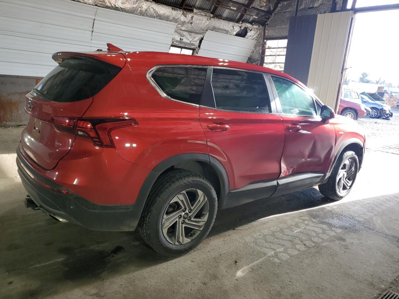 2023 Hyundai Santa Fe VIN 5NMS1DAJ3PH509949 Copart auction photo, side / front end damage thumbnail 3