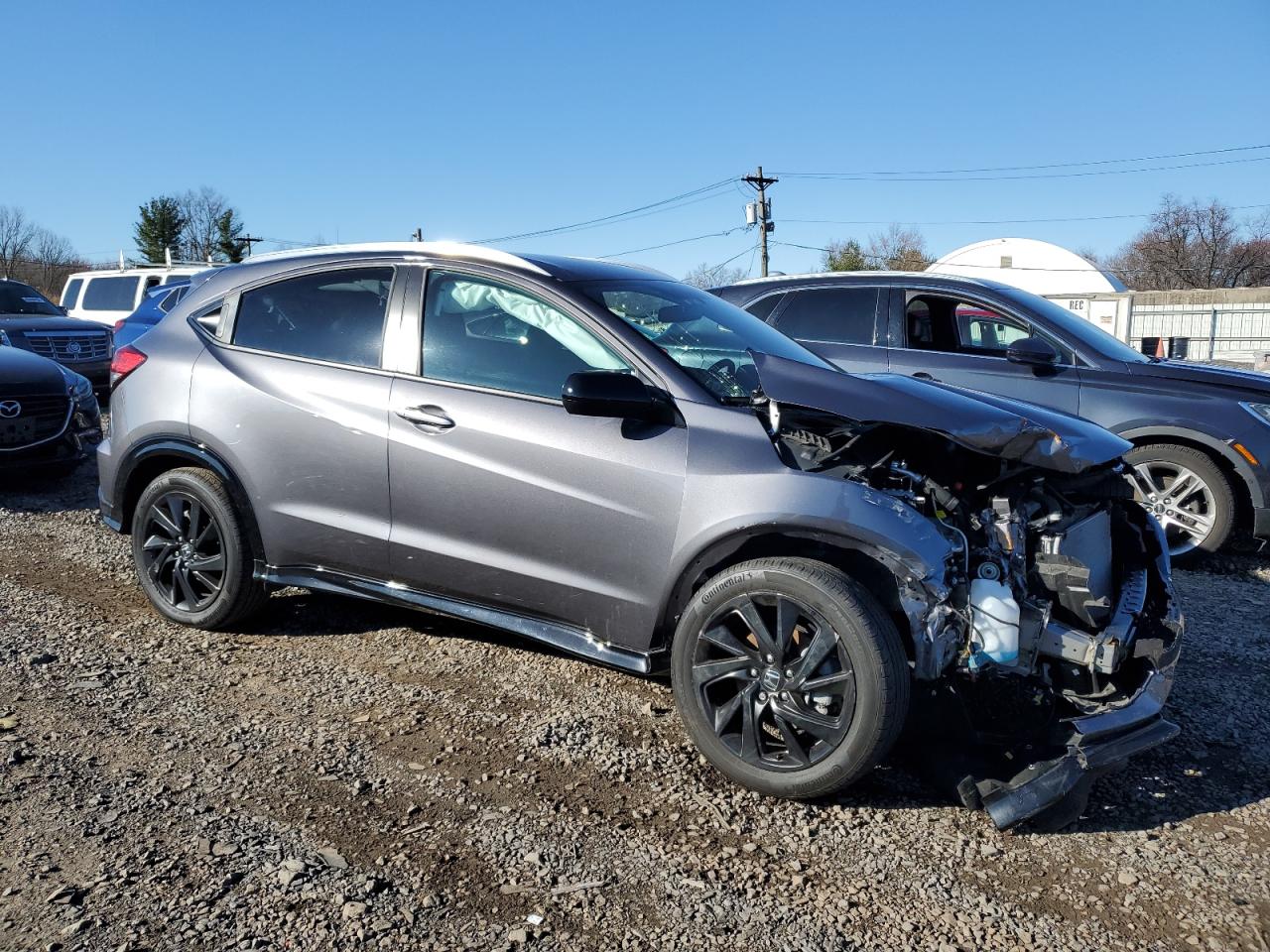 2022 Honda HR-V VIN 3CZRU6H10NM750668 Copart auction photo, front end damage thumbnail 4