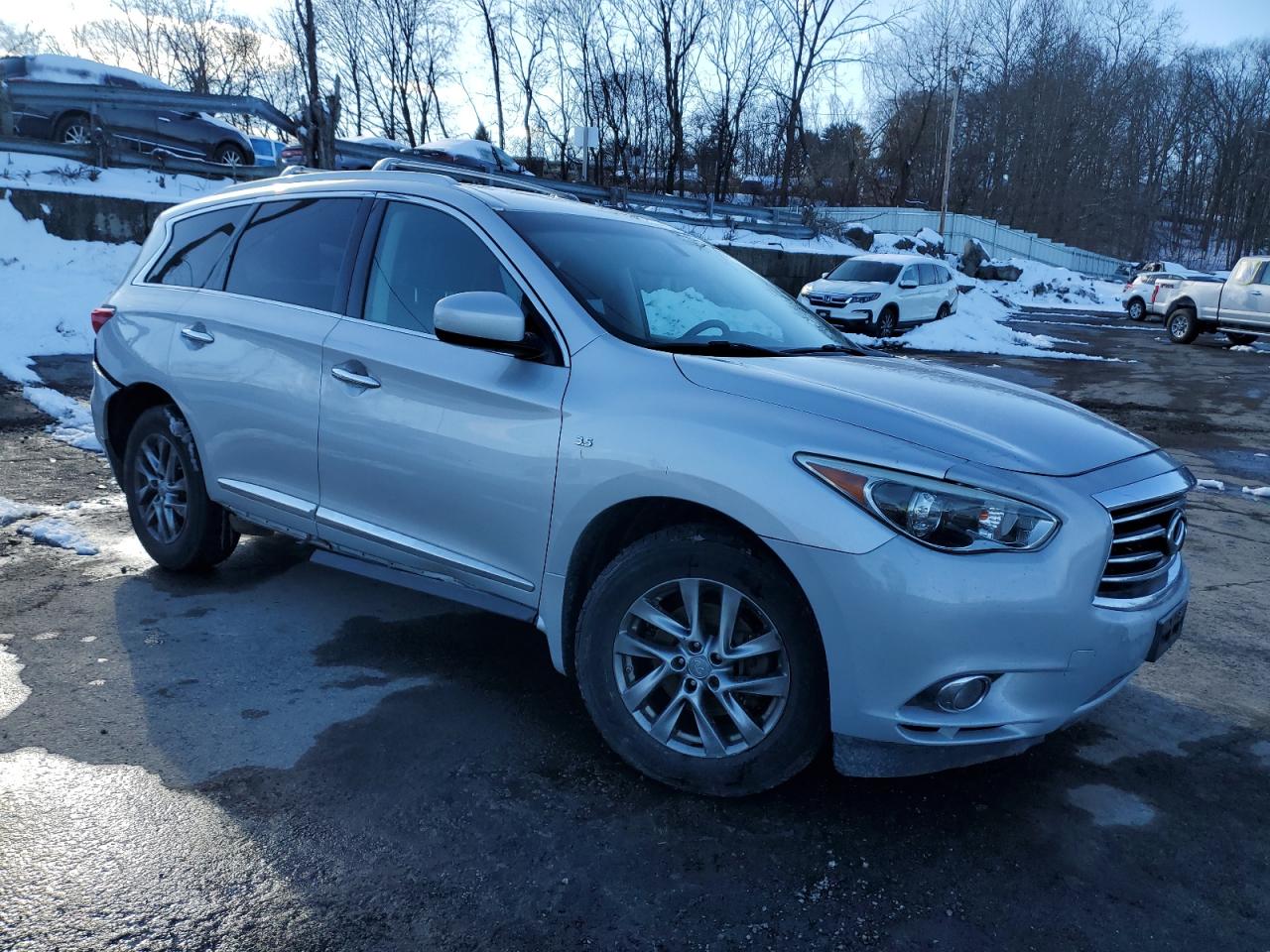 2014 Infiniti QX60 VIN 5N1AL0MM1EC531105 Copart auction photo, all over / minor dent/scratches damage thumbnail 4