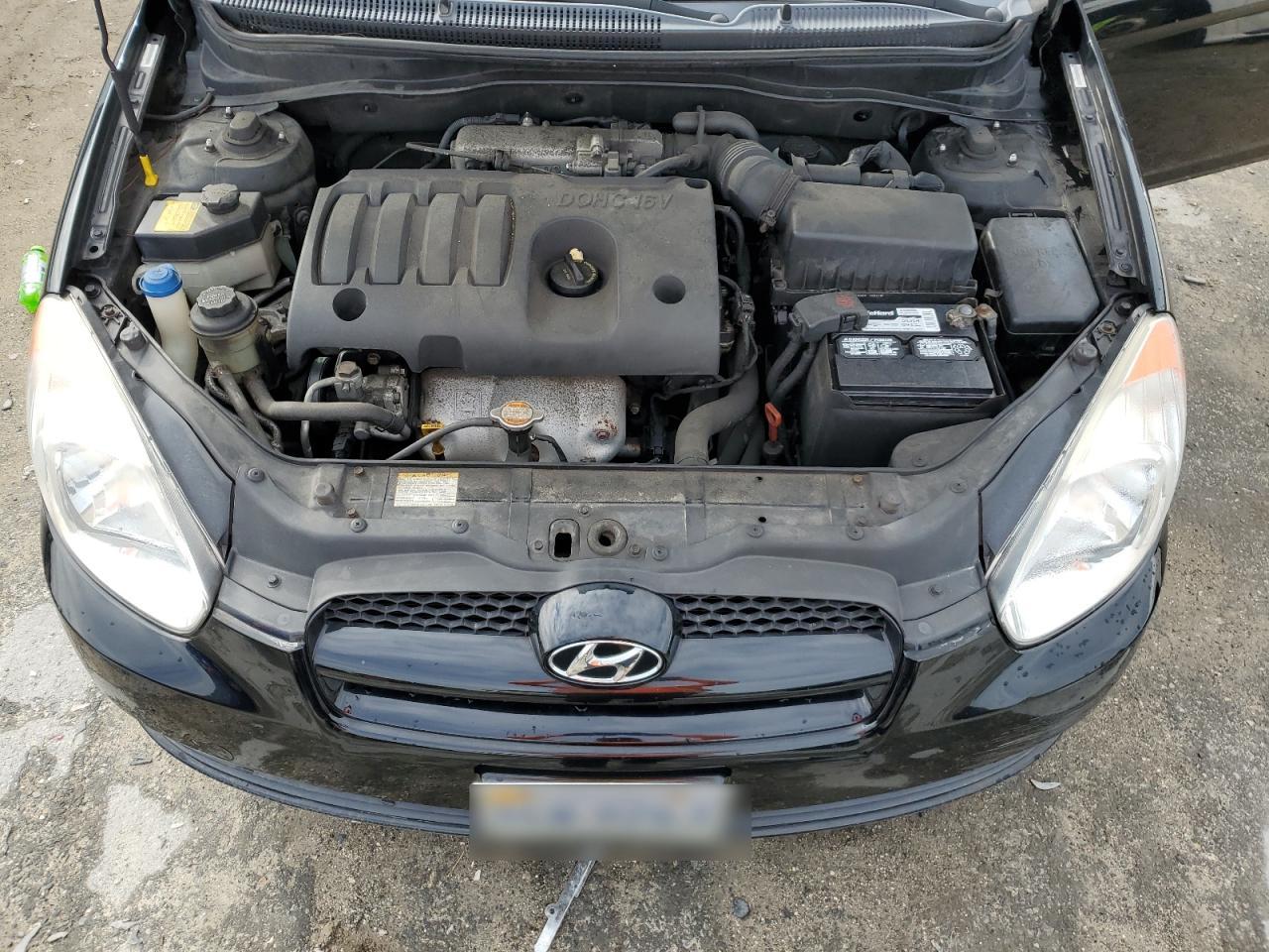 2010 Hyundai Accent VIN KMHCM3AC0AU185331 Copart auction photo, rear end damage thumbnail 11