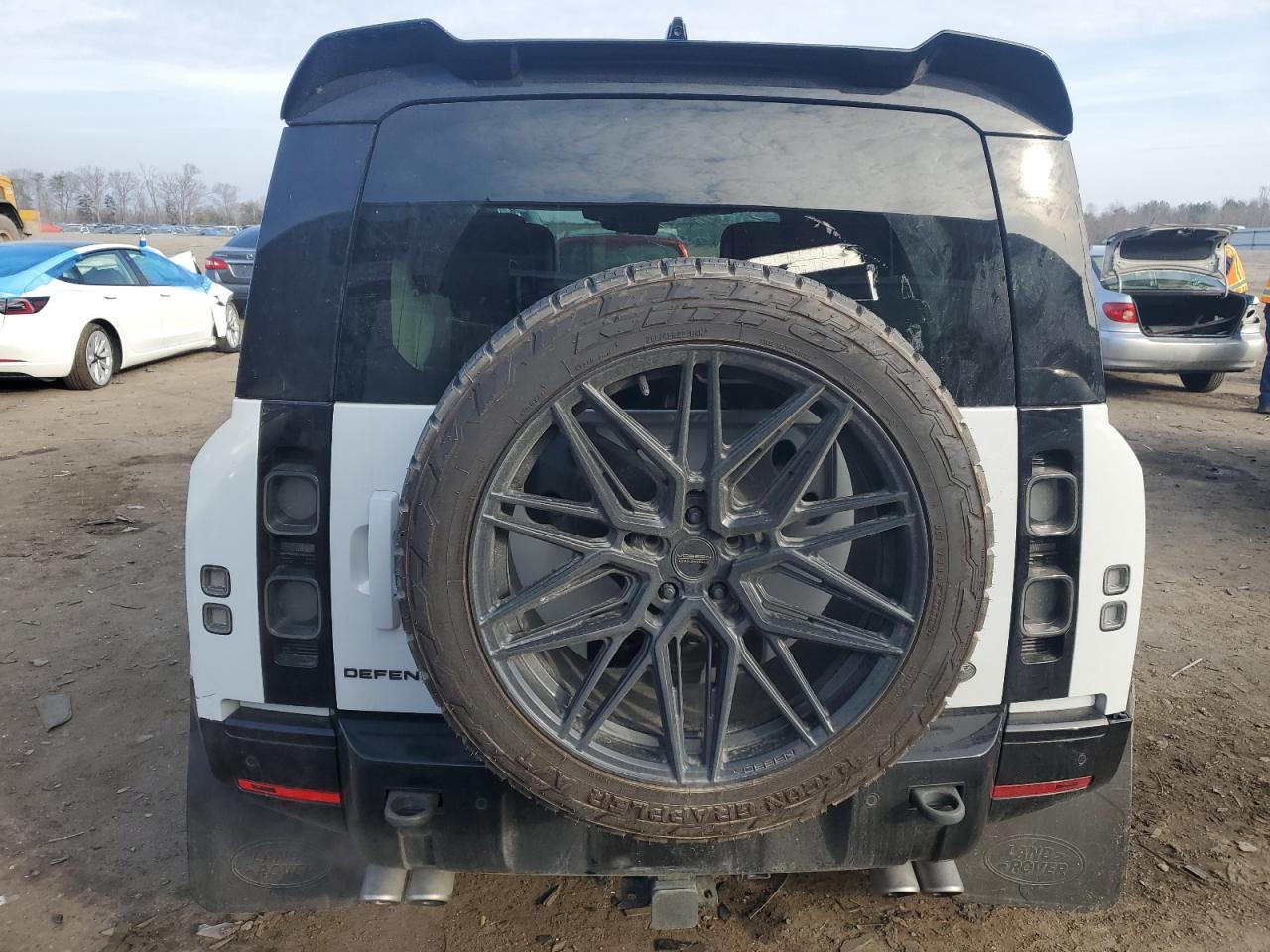2023 Land Rover Defender VIN SALEWEEE7P2198766 Copart auction photo, all over damage thumbnail 6
