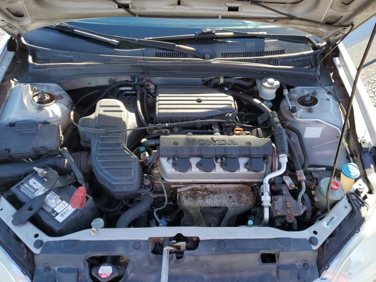 2004 Honda Civic VIN 2HGES16374H938880 Copart auction photo, rear end / side damage thumbnail 11