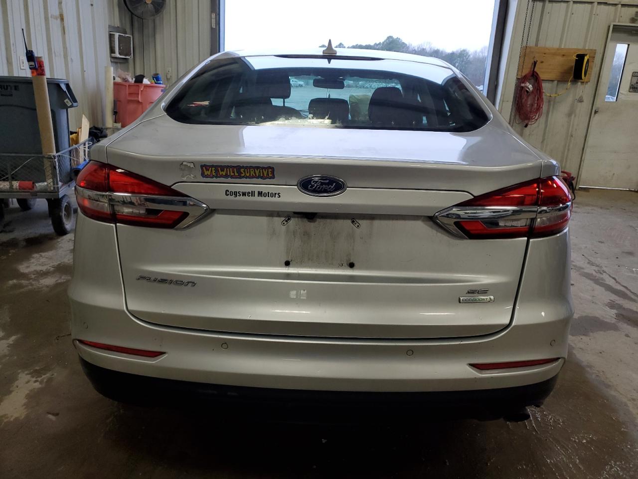 2019 Ford Fusion VIN 3FA6P0HD3KR246854 Copart auction photo, front end / undercarriage damage thumbnail 6