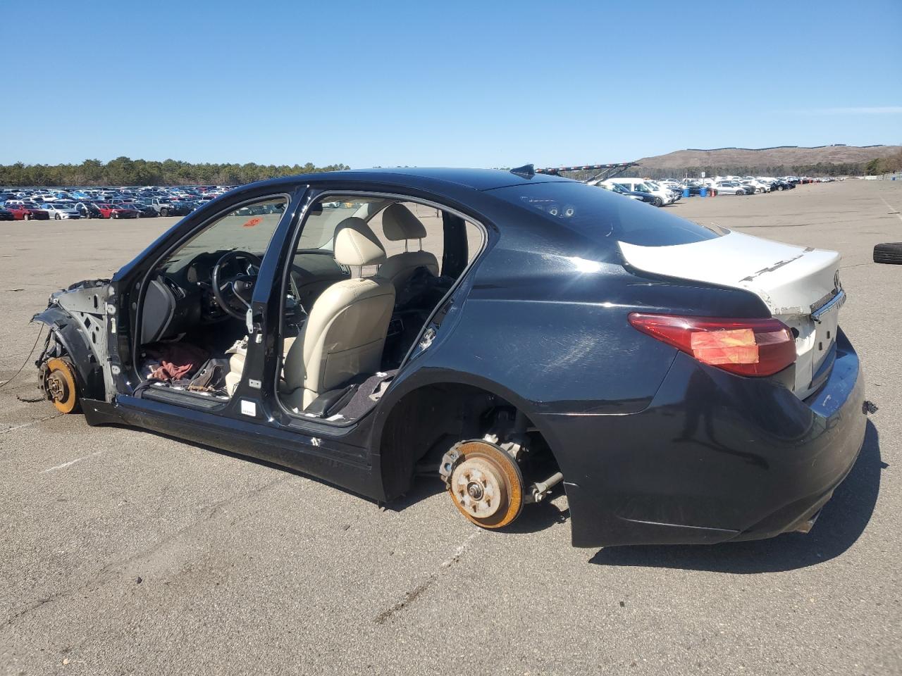 2018 Infiniti Q50 VIN JN1EV7AR0JM444764 Copart auction photo, stripped damage thumbnail 2