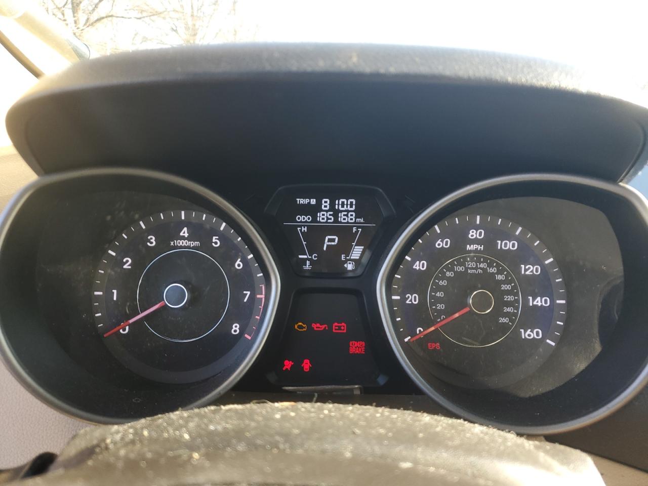 2013 Hyundai Elantra VIN 5NPDH4AE0DH296299 Copart auction photo, vandalism / front end damage thumbnail 9